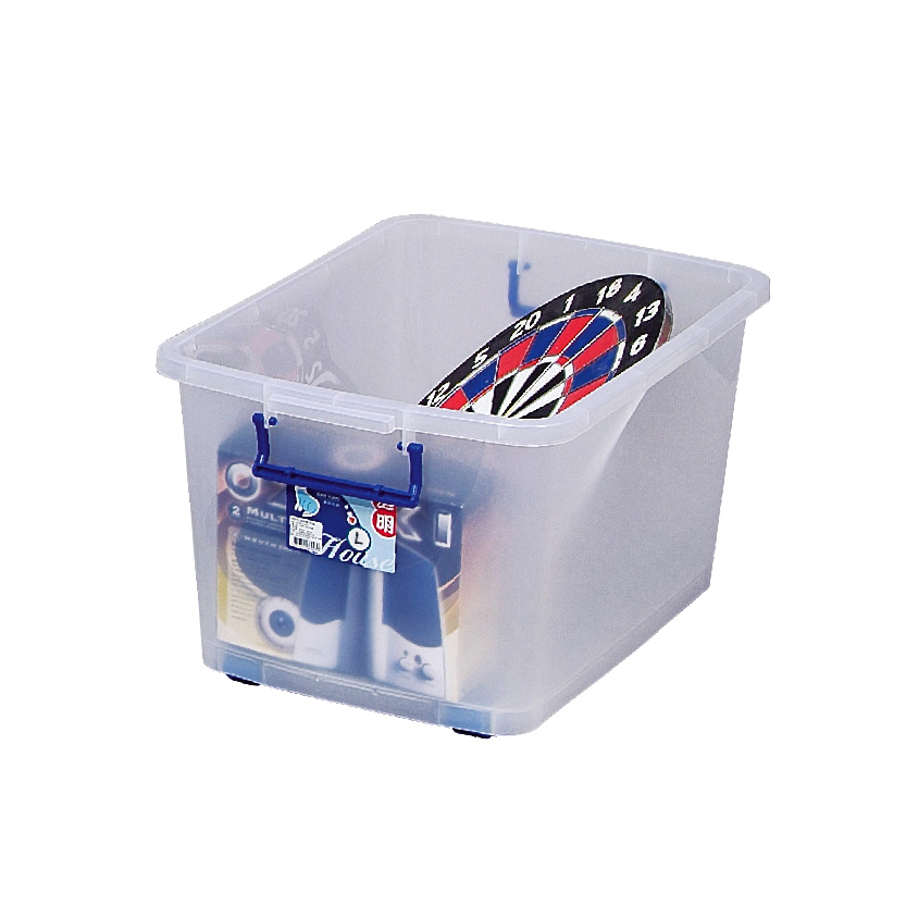 A800透明滑輪整理箱(L)